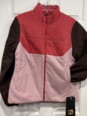 Flylow Lupine Women's Medium PrimaLoft® Jacket Insulated NWT Brown Pink